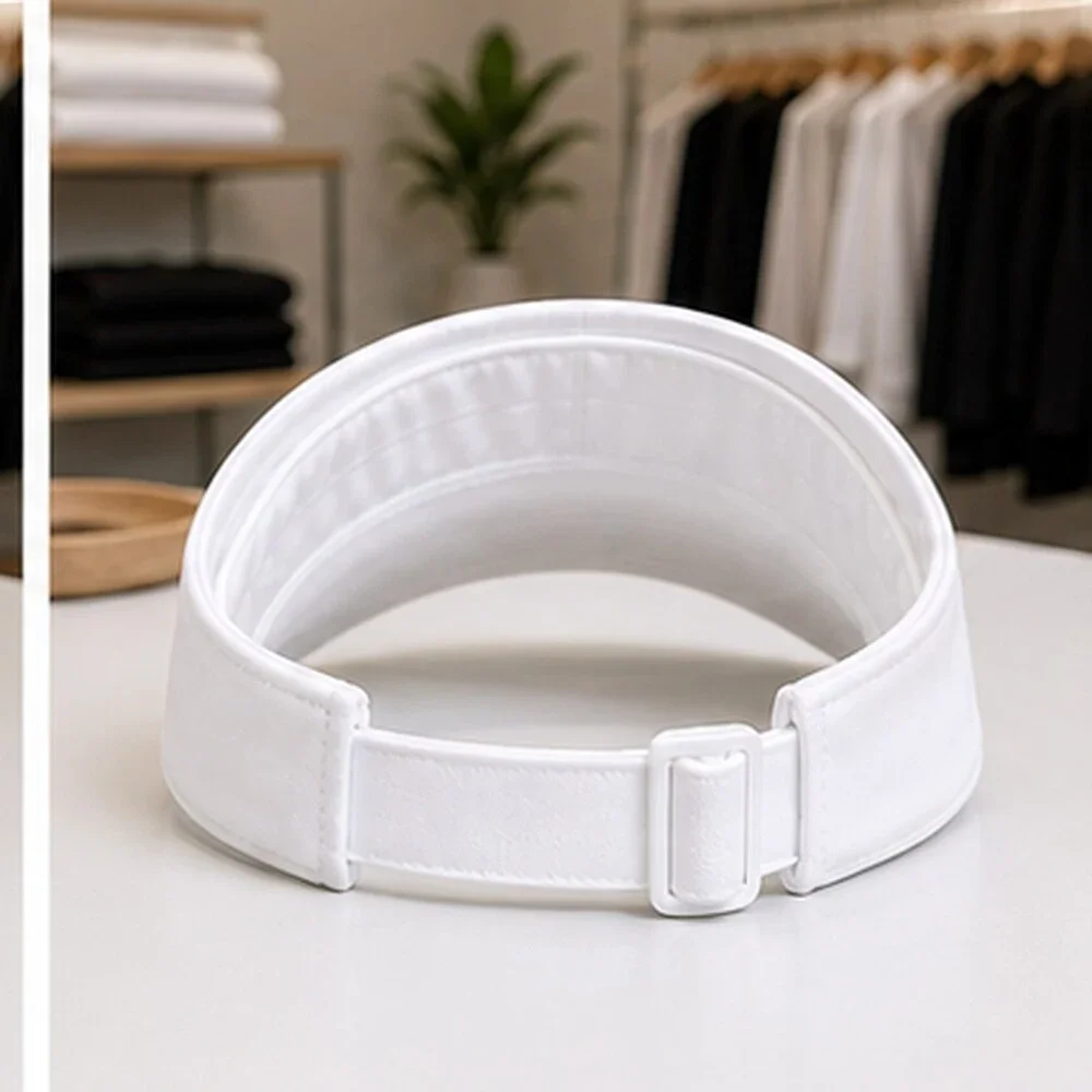 ALO Yoga White Clean Open Top Visor Hat OS